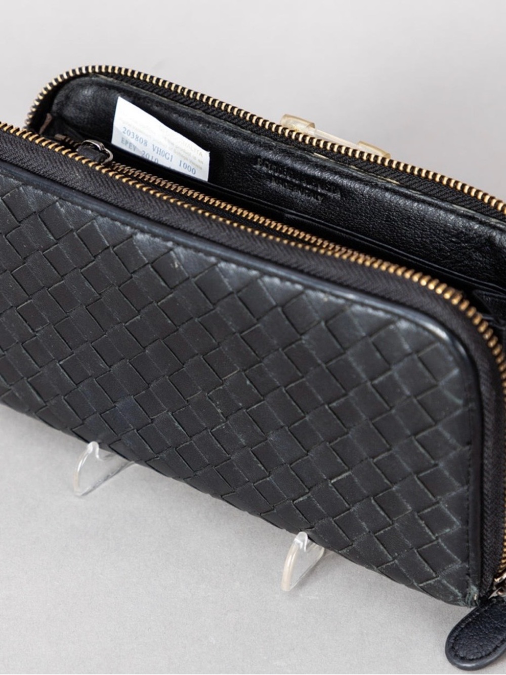 BOTTEGA VENETA Intrecciato Schwarz wallet